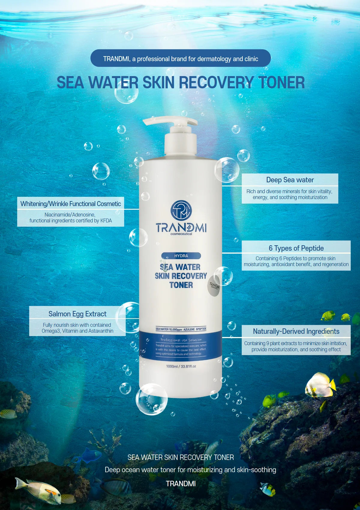 TRANDMI Sea Water Skin Recovery Toner 200mL