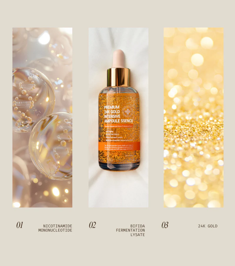 TRANDMI 24k Gold Intensive Ampoule-ssence  2 oz. 60mL