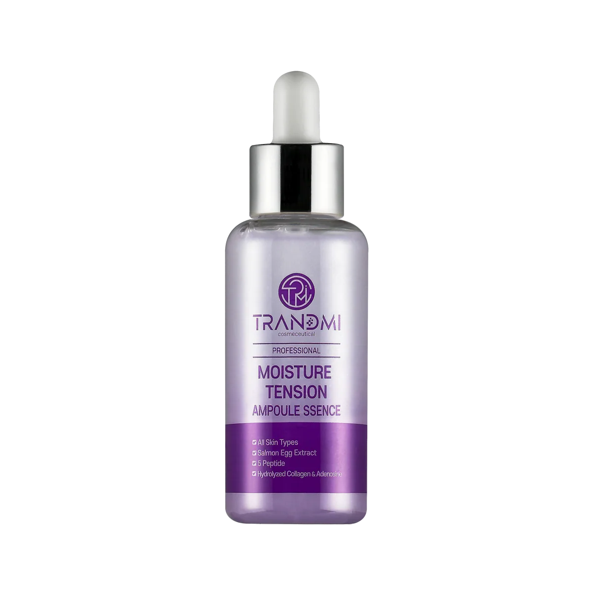 TRANDMI Moisture Tension Ampoule-ssence 60mL with Salmon roe extract/PDRN and 5 types of peptides