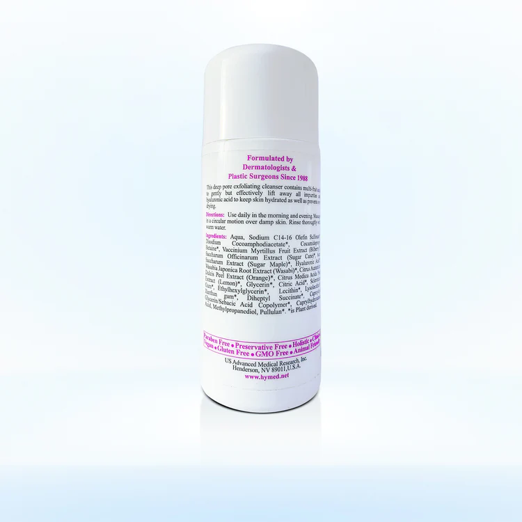 Hymed Facial Cleanser - with Triple Alpha Hydroxy Acids (dry/mature) 6 fl. oz. / 178 ml.